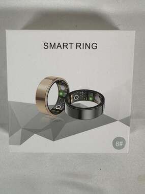 SmartHealth Smart Ring Size 8 Health & Fitness Tracker with Charging Case